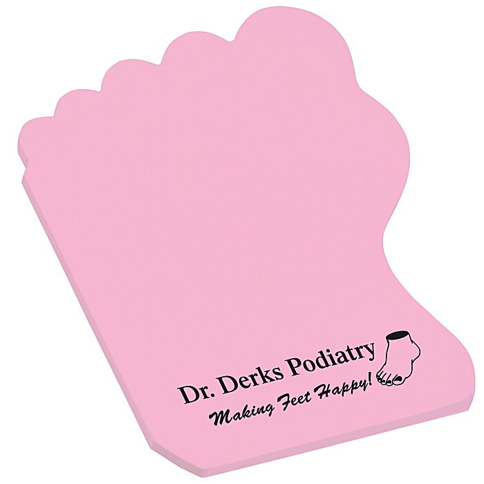 Custom Post-it® Custom Notes - Foot - 25 Sheet