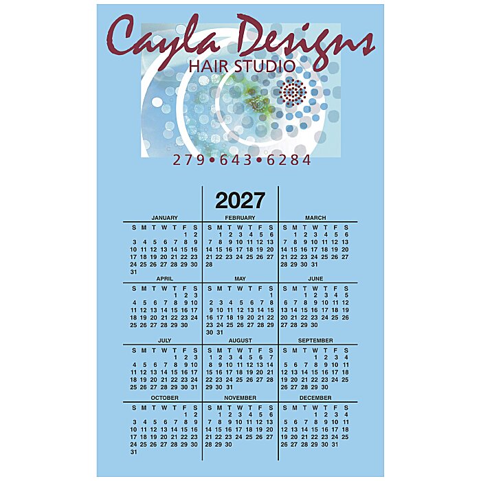 Custom Calendar Magnet - Medium - Colours