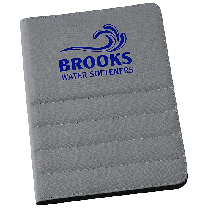 Custom Puffer Zippered Padfolio