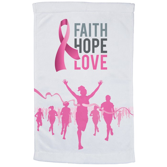 Custom Full Colour Microfibre Velour Sport Towel - 11 inches x 18 inches