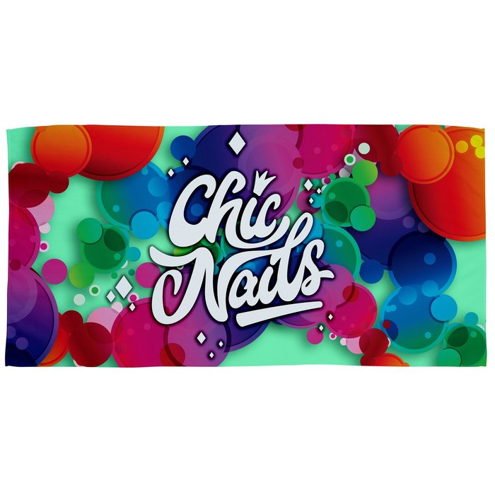 Custom SubliPlush Velour Beach Towel - 30 inches x 60 inches