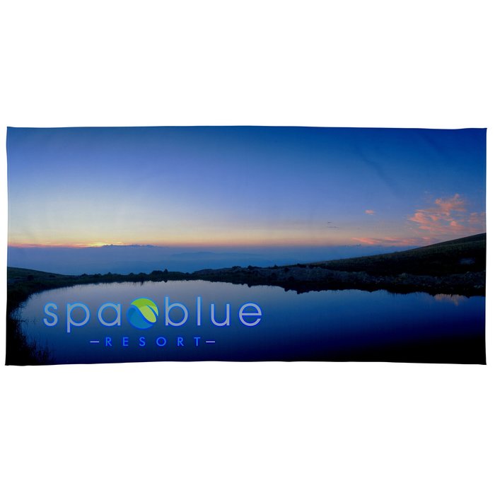 Custom SubliPlush Velour Beach Towel - 30 inches x 60 inches - Heavyweight