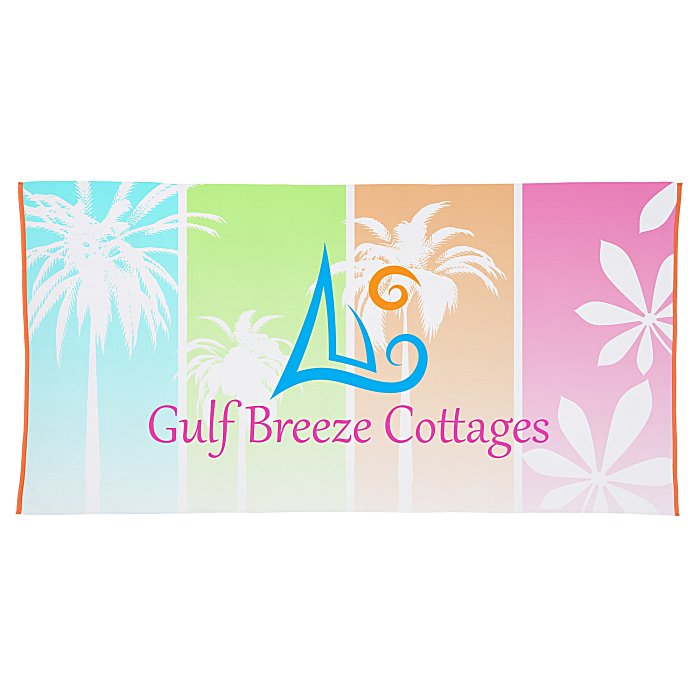 Custom SubliPlush Velour Beach Towel - 30 inches x 60 inches - Heavyweight - Colours