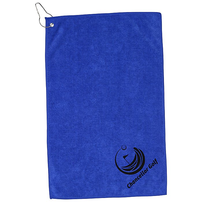 Custom Microfibre Golf Towel - 18 inches x 12 inches