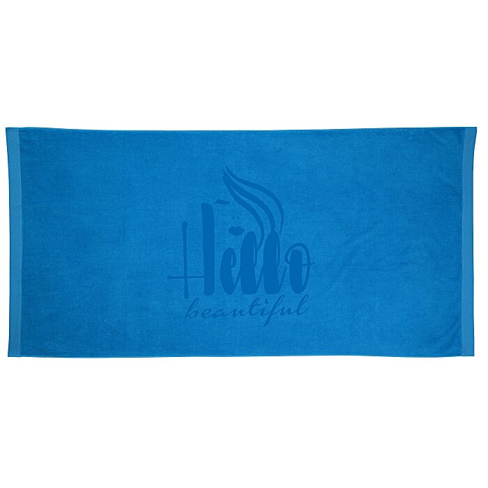 Custom King Size Velour Beach Towel - Colours