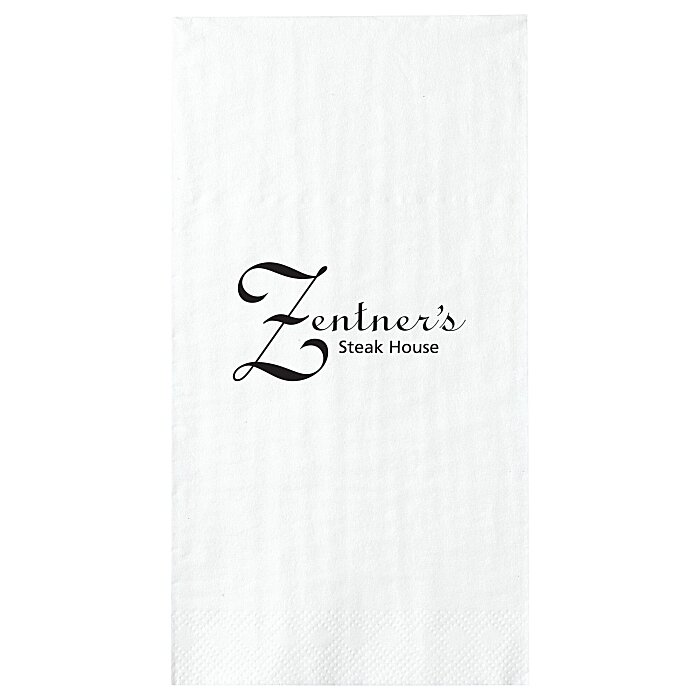 Custom Guest Towel - 3-ply - White