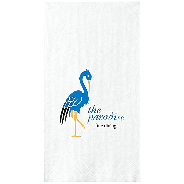 Custom Guest Towel - 3-ply - White - Full Colour
