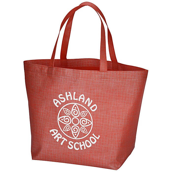 Custom Crosshatched Non-Woven Tote Bag