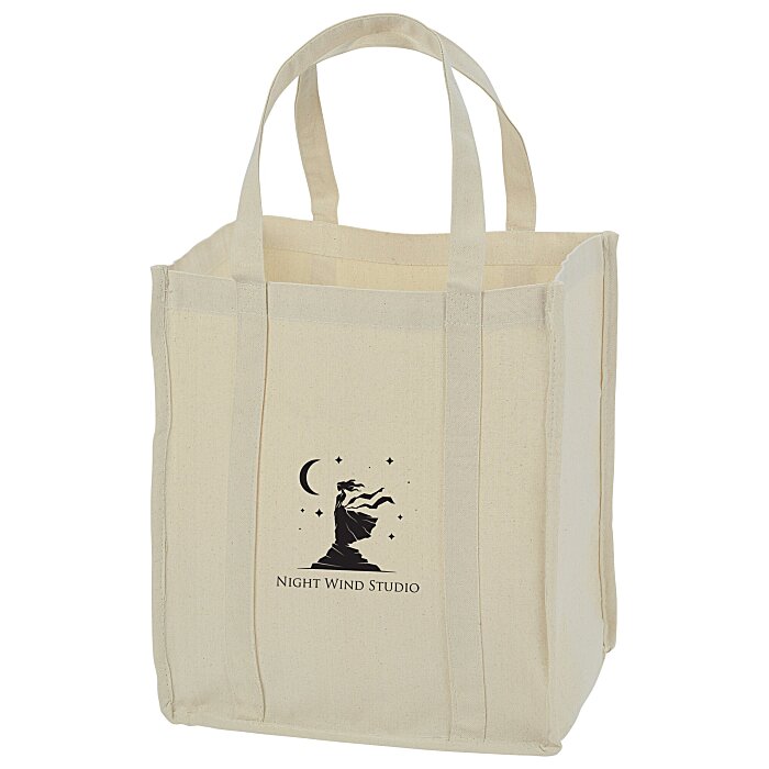 Custom Market 12 oz. Cotton Grocery Tote - 24 hr