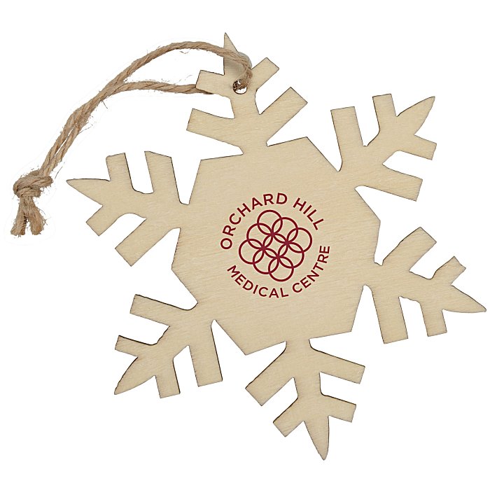 Custom Wood Ornament - Snowflake