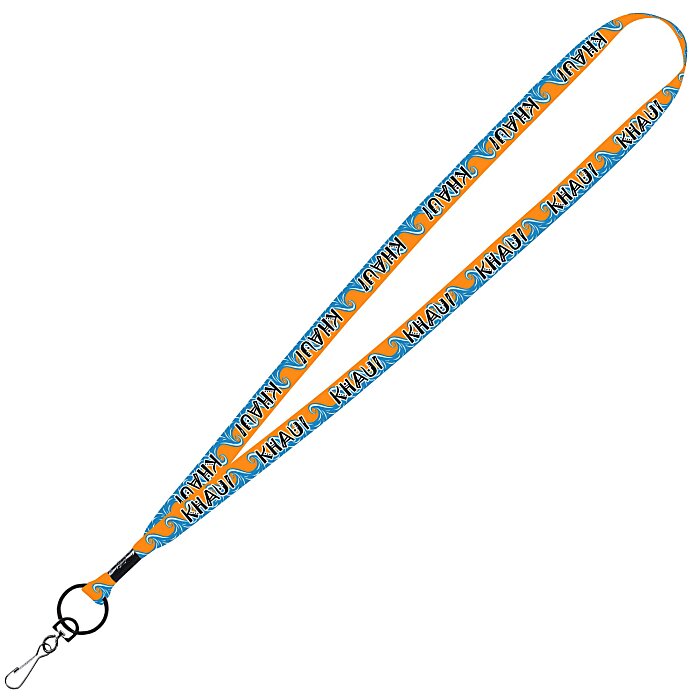 Custom Dye-Sublimated Tubular Lanyard - 1/2