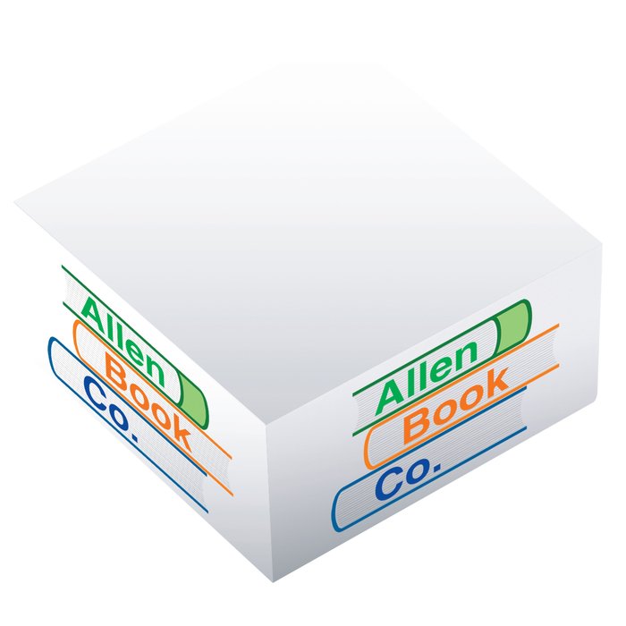 Custom Souvenir Sticky Note Cube - 3