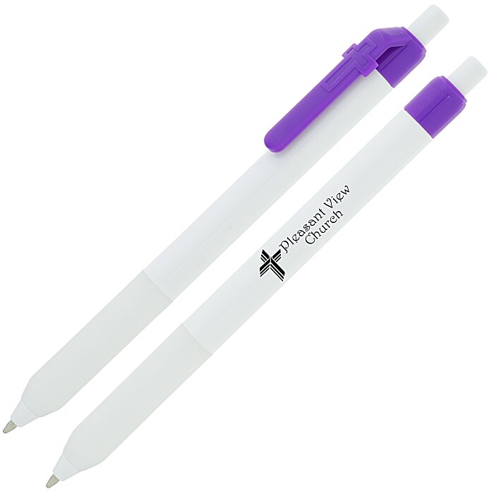 Custom Alamo Pen - White - Cross