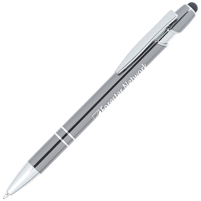 Custom Piper Incline Stylus Metal Pen - Metallic