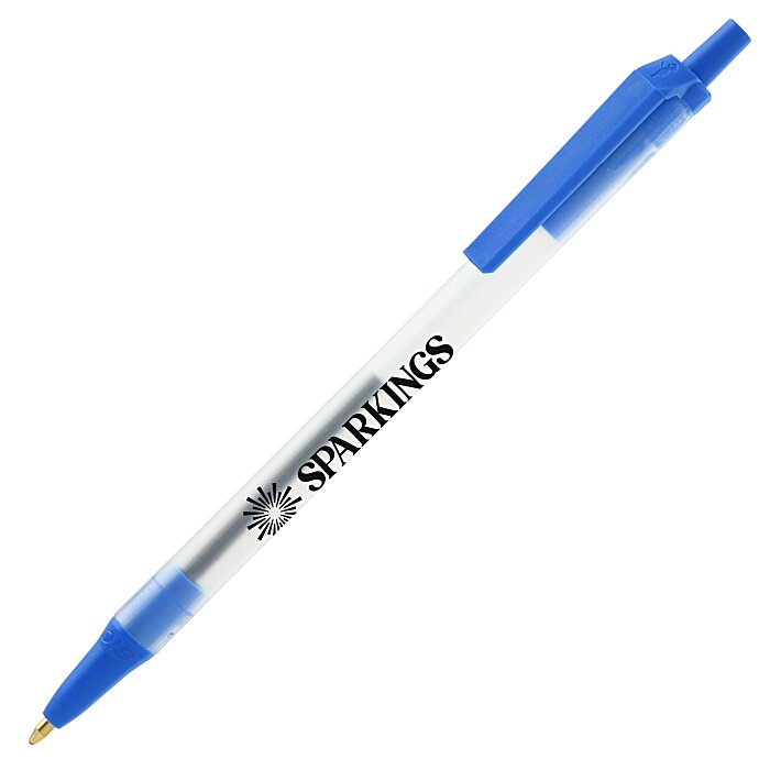 Custom Bic Clic Stic Pen - Clear - 24 hr