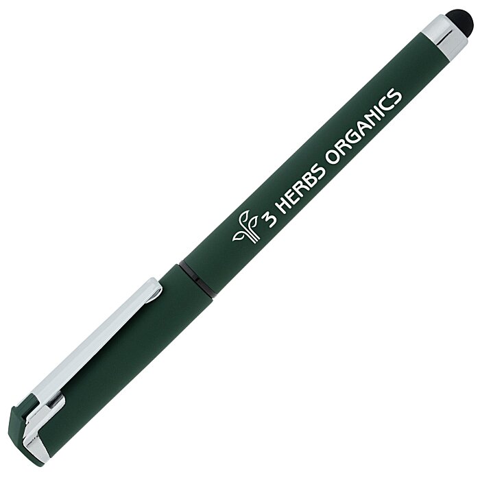 Custom Cali Soft Touch Stylus Gel Pen - Opaque
