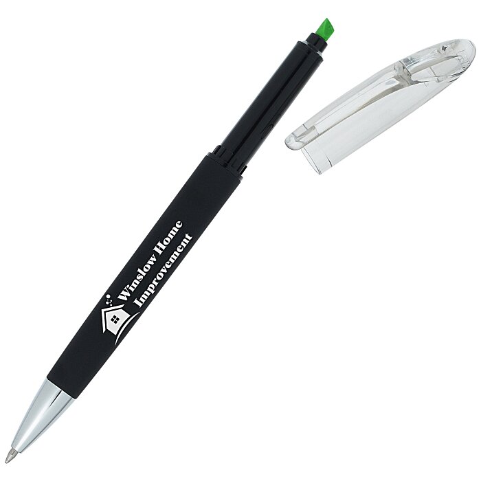 Custom Nora Soft Touch Twist Pen / Highlighter