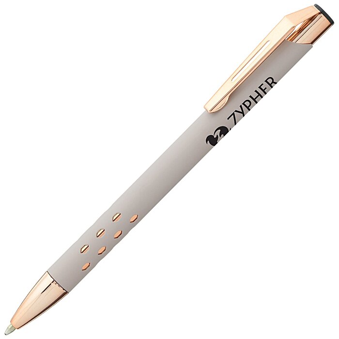 Custom Souvenir Armor Soft Touch Metal Pen - Rose Gold