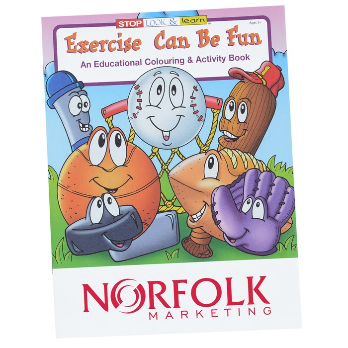 Custom Exercise Can Be Fun Colouring Book