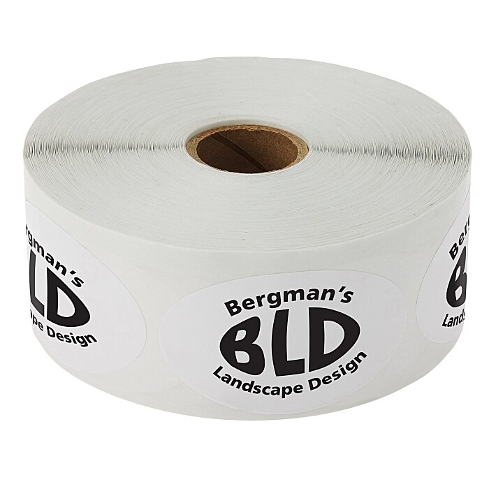 Custom Value Stickers by the Roll - Oval - 1-1/2