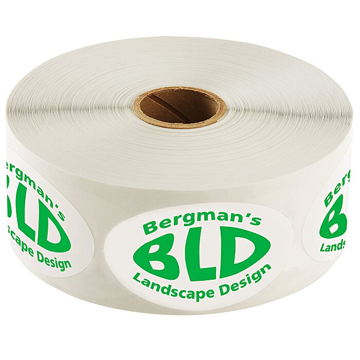 Custom Sticker by the Roll - Oval - 1-1/2