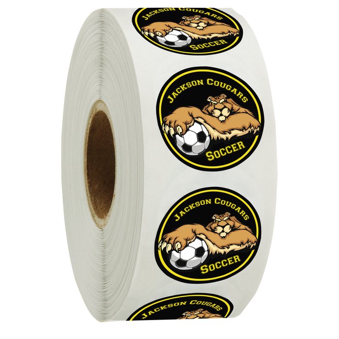 Custom Full Colour Sticker by the Roll - Circle - 1 inch