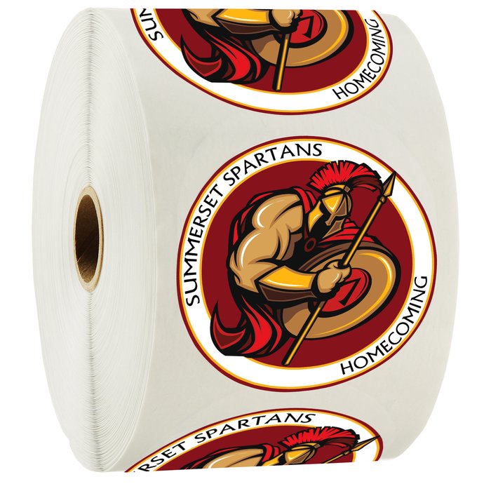 Custom Full Colour Sticker by the Roll - Circle - 3 inches