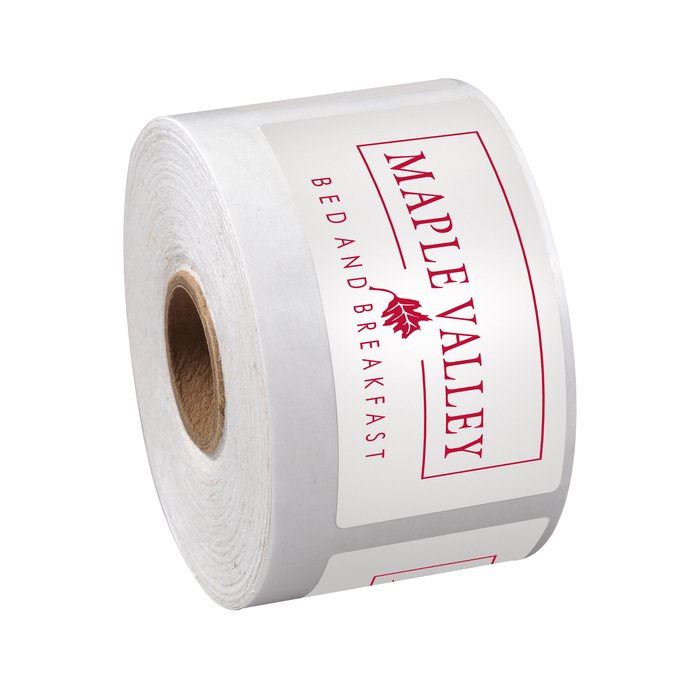 Custom Value Stickers by the Roll - Rectangle - 1-1/2