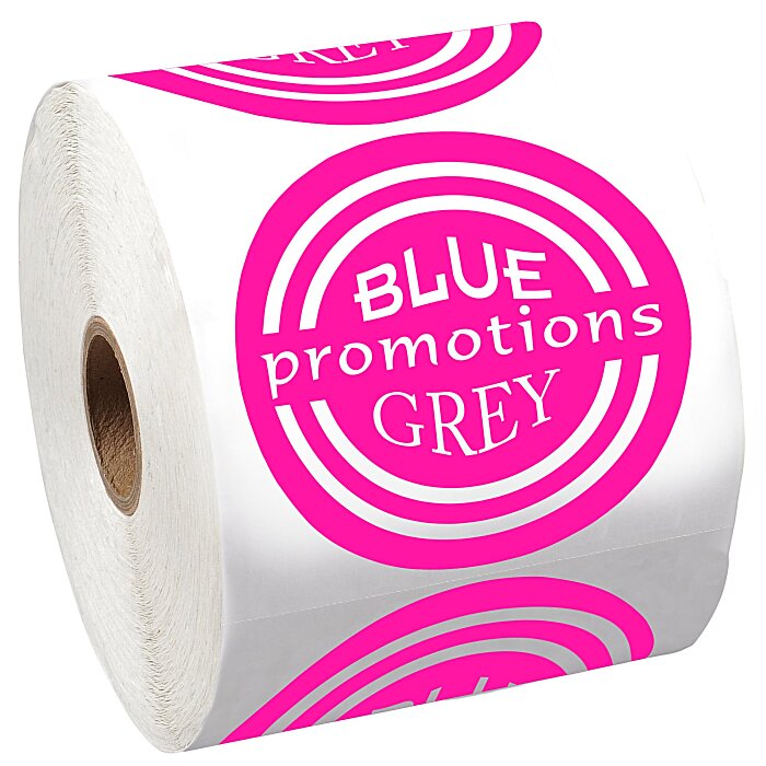 Custom Lapel Sticker by the Roll - Circle - 2-3/4