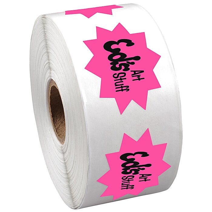 Custom Sticker by the Roll - Burst - 1-7/16