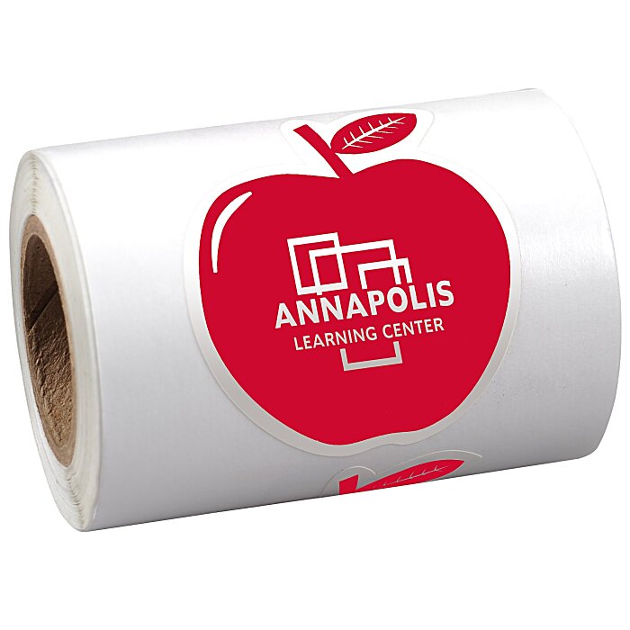 Custom Sticker by the Roll - Apple - 1-5/8