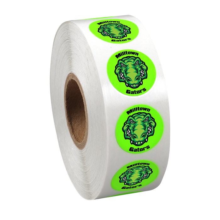 Custom Full Colour Sticker by the Roll - Circle - 3/4 inch