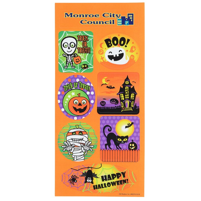 Custom Super Kid Sticker Sheet - Halloween
