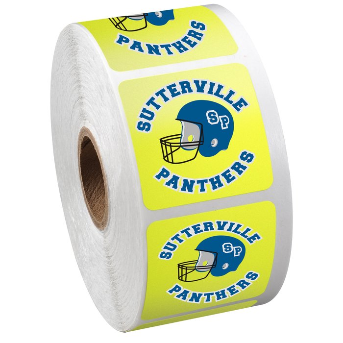 Custom Full Colour Sticker by the Roll - Square - 1-1/2