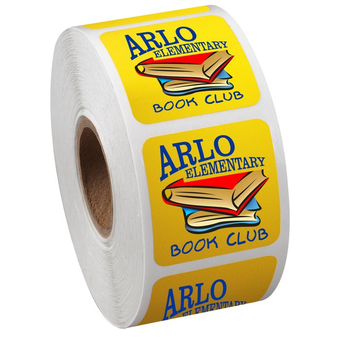 Custom Full Colour Sticker by the Roll - Square - 1-1/4