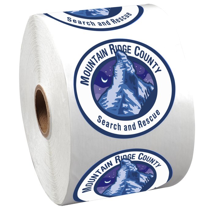 Custom Full Colour Sticker by the Roll - Circle - 2 1/4 inches