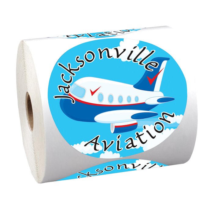Custom Full Colour Sticker by the Roll - Circle - 4 inches