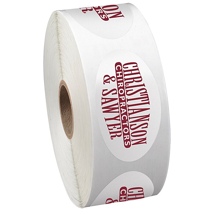 Custom Sticker by the Roll - Oval - 1-1/4