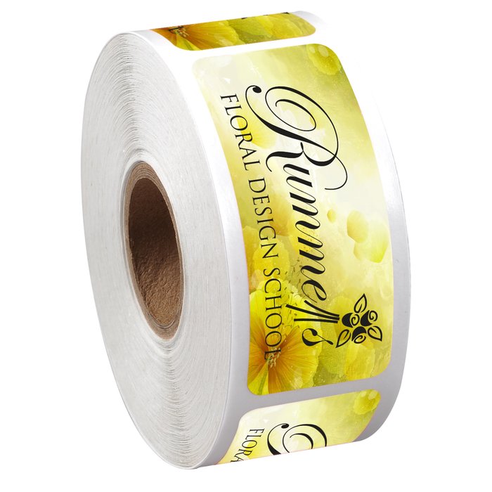 Custom Full Colour Sticker by the Roll - Rectangle- 1