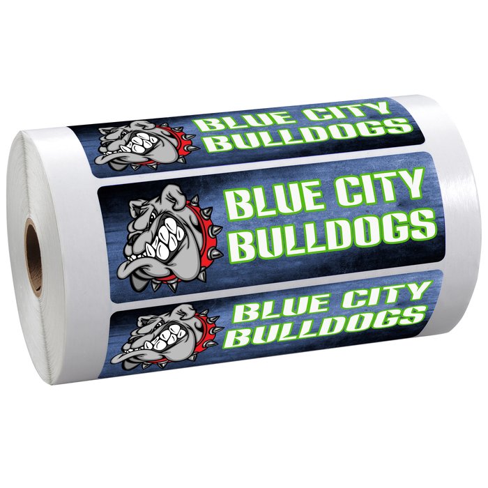 Custom Full Colour Sticker by the Roll - Rectangle- 1-3/4
