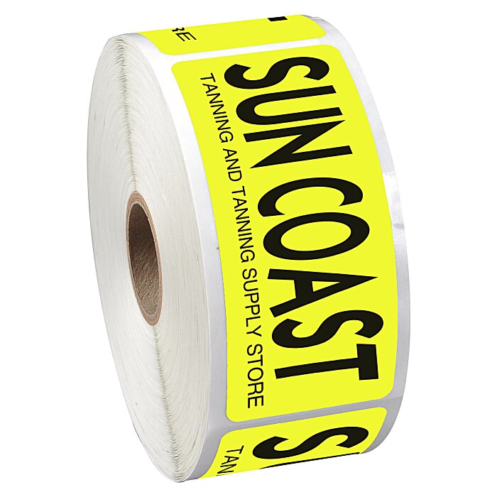 Custom Sticker by the Roll - Rectangle - 1-1/2