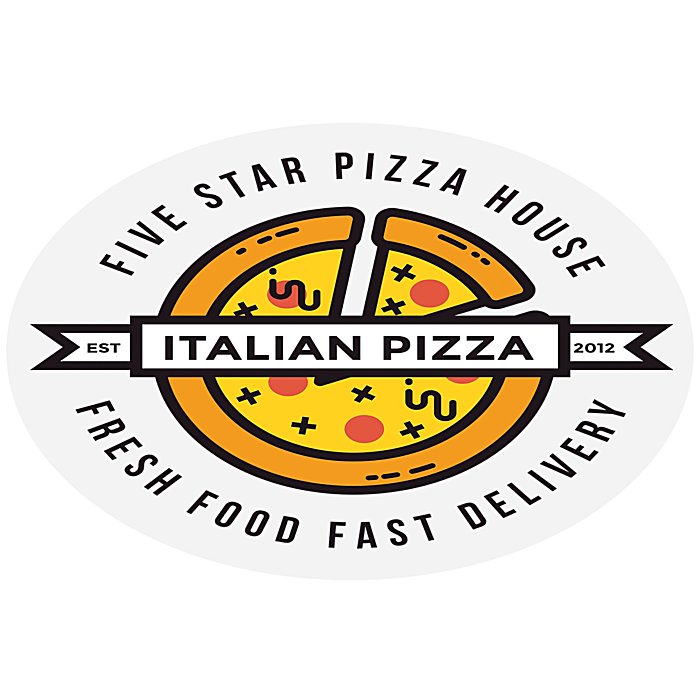 Custom Full Colour Sticker - Oval - 2