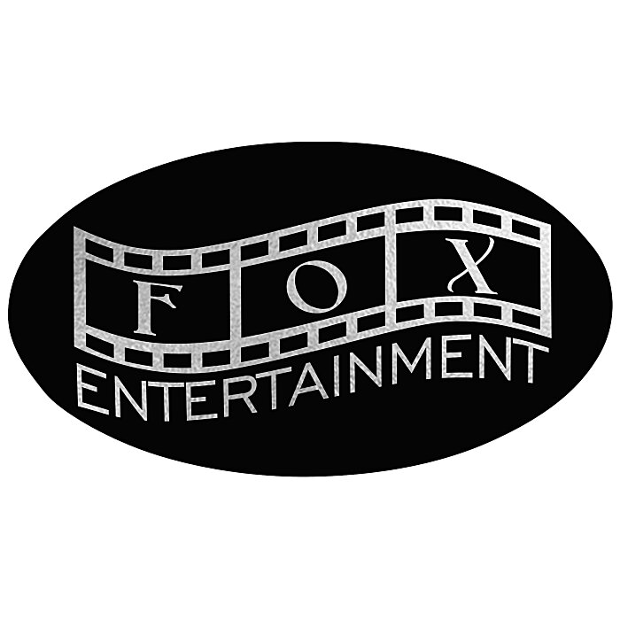 Custom Matte Black Embossed Seal By the Roll - Oval - 1-1/2