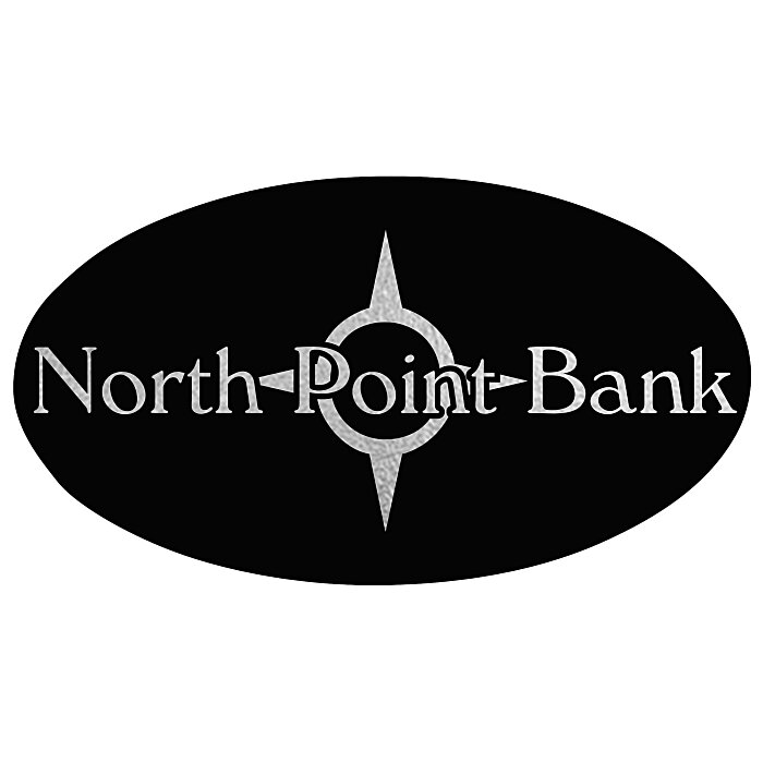 Custom Matte Black Embossed Seal by the Roll - Oval - 1-1/4