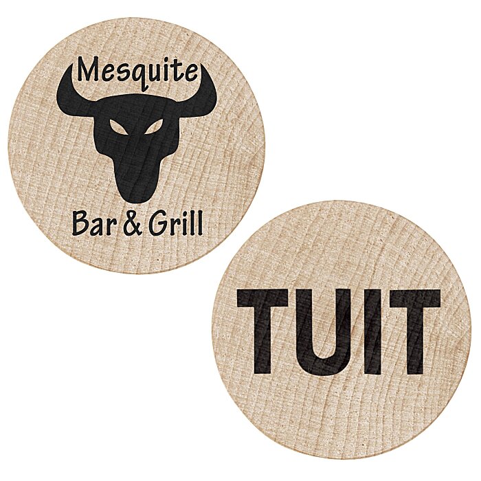 Custom Wooden Nickel - TUIT
