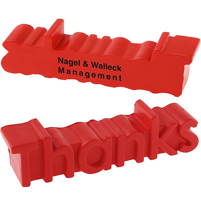 Custom Thanks Word Stress Reliever