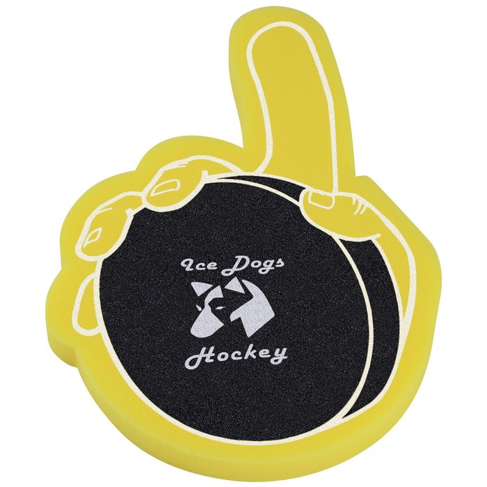 Custom Hockey Puck Foam Hand - Small