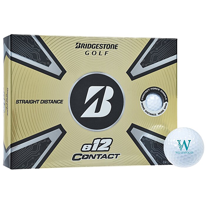 Custom Bridgestone E12 Contact Golf Ball - Dozen