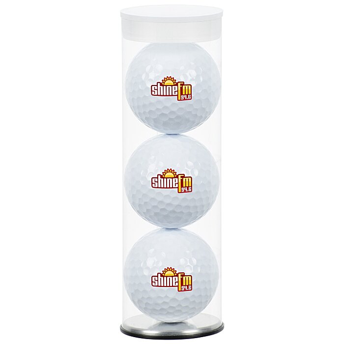 Custom Three Ball Golf Tube