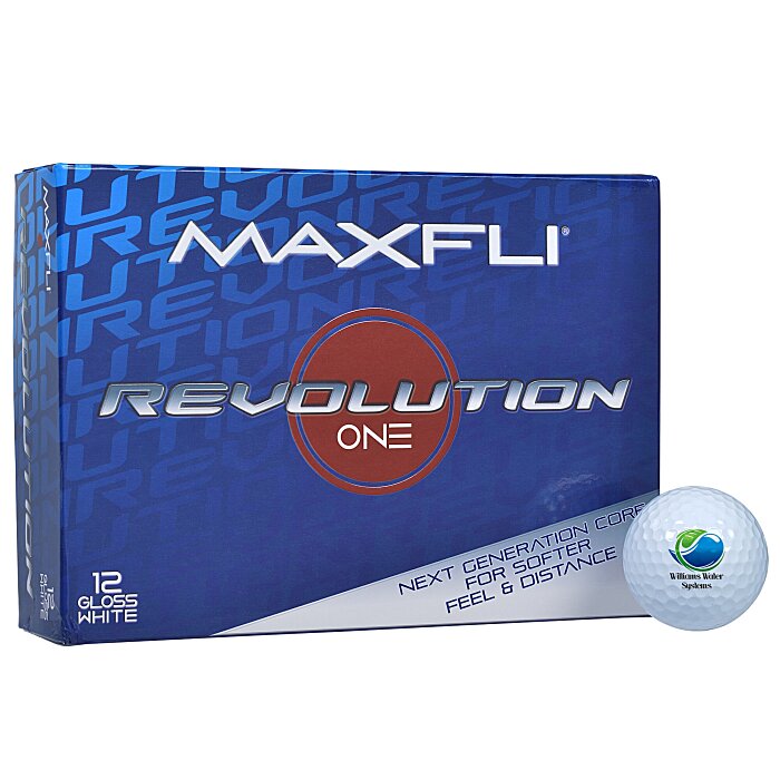 Custom Maxfli Revolution One Golf Ball - Dozen